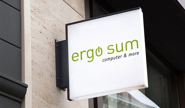 Corporate Design für ergo sum | Apple Premium Reseller in Mainz von WOA Designagentur
